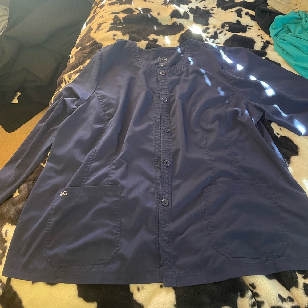 Barco Uniforms Navy Stretch Top